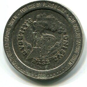 1985 Railroad Pass Casino Henderson Nevada $1 Gaming Token (b538-2)